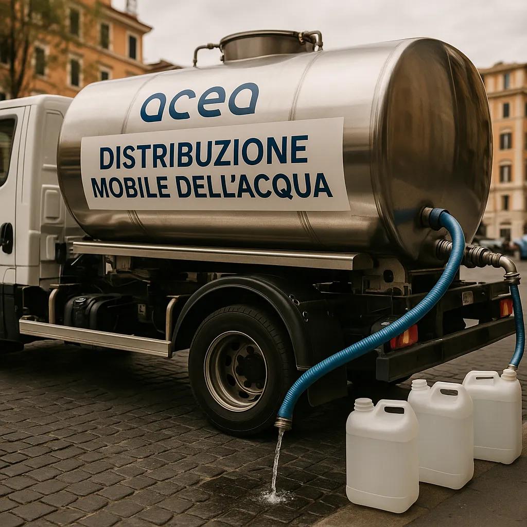 Emergenza idrica a Pomezia: intervento di Acea Ato2 con autobotti su più fronti