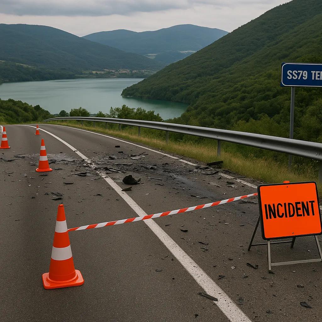 Incidente devastante sulla strada statale 79 Ternana: sei vittime al confine tra Lazio e Umbria