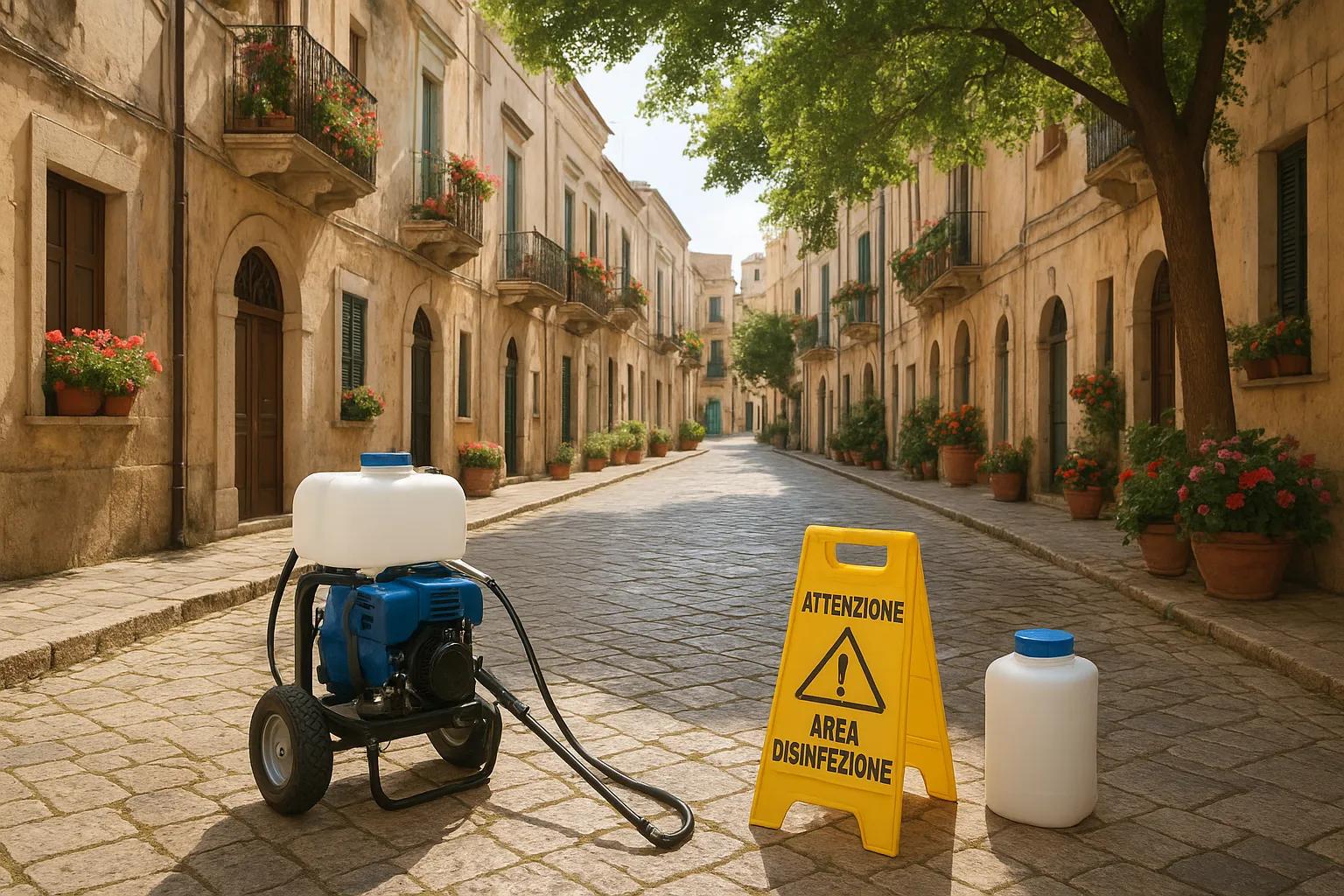 Intervento straordinario di disinfestazione a Barletta il 16 settembre