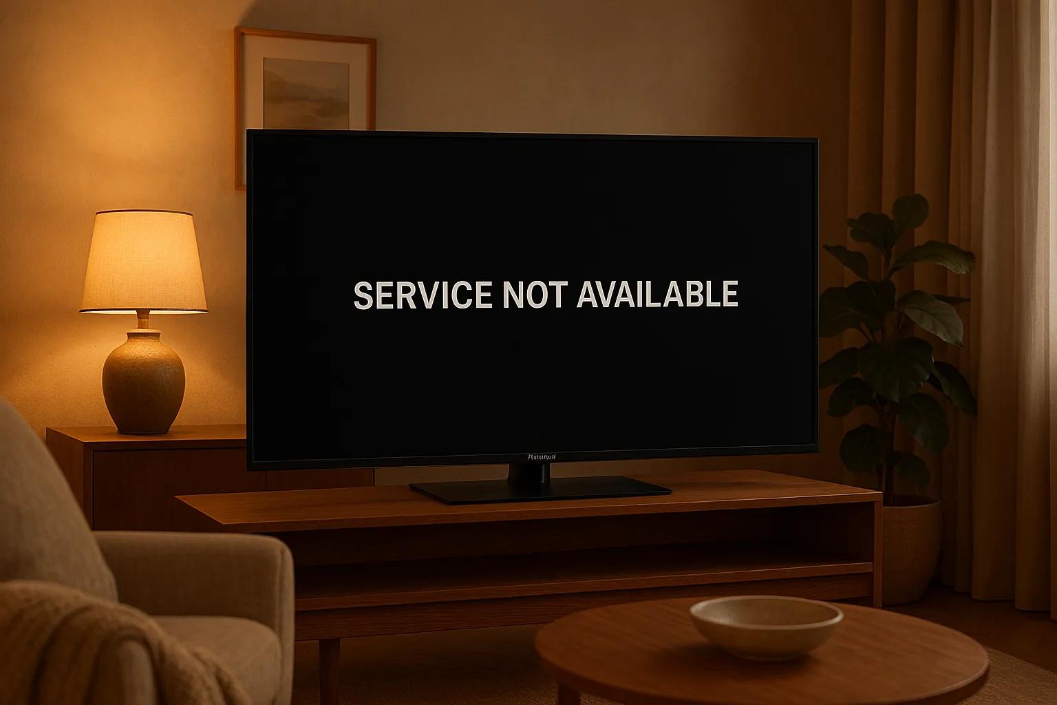 Possibili cause e soluzioni per il messaggio “Servizio non disponibile” sui TV Samsung