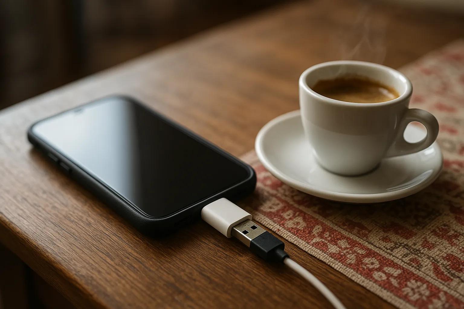 Chiavetta USB nel caricatore dello smartphone: nessun rischio evidente secondo Xataka Móvil