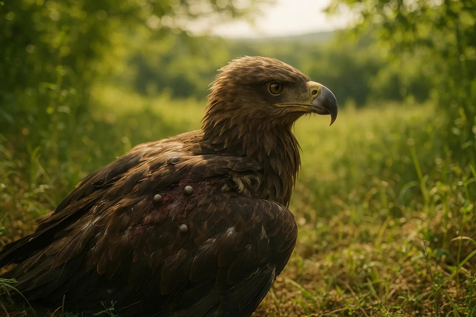 Aquila minore vittima del bracconaggio a Velletri: la denuncia della Lipu