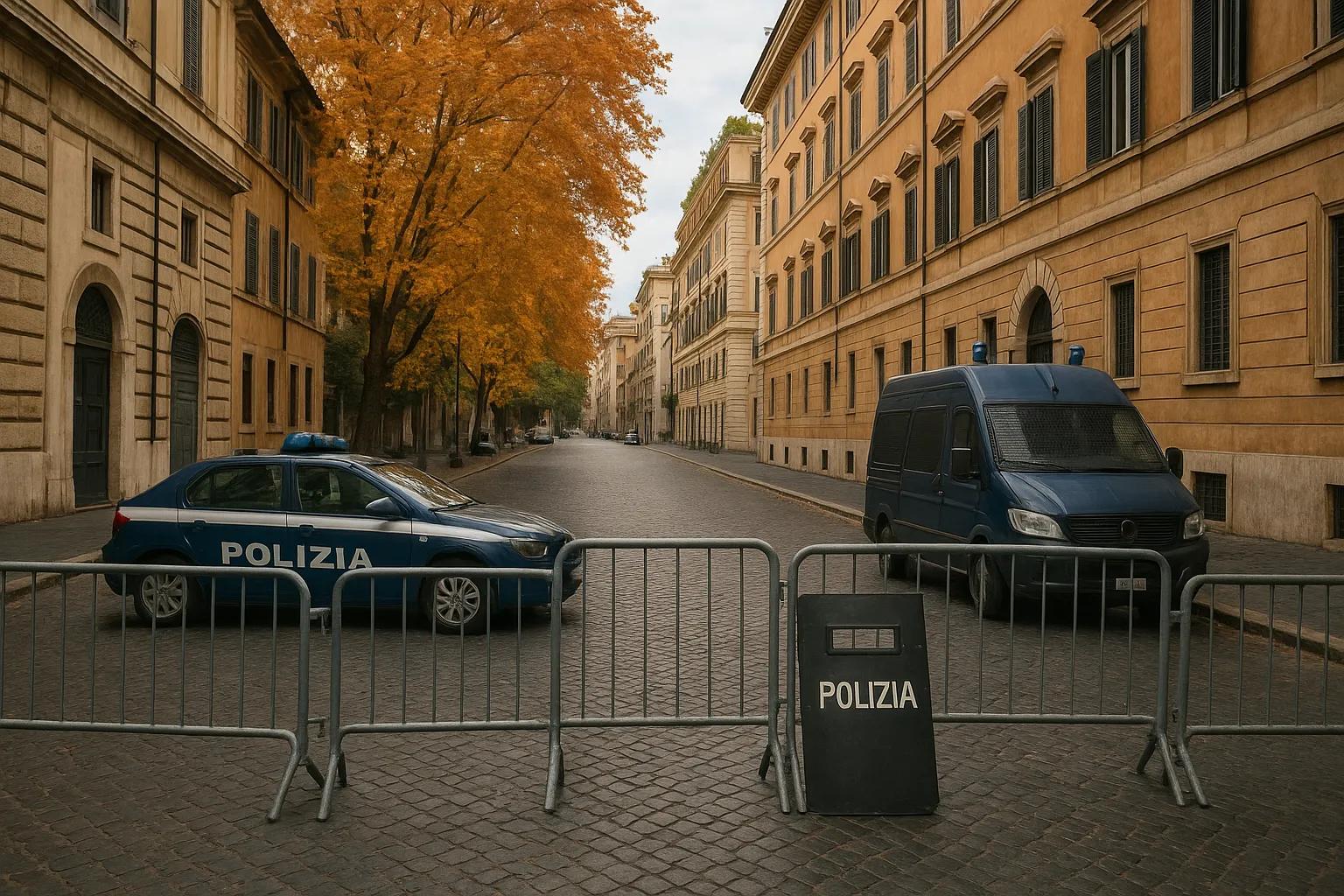 Preparativi di sicurezza a Roma per il fine settimana del 24 ottobre