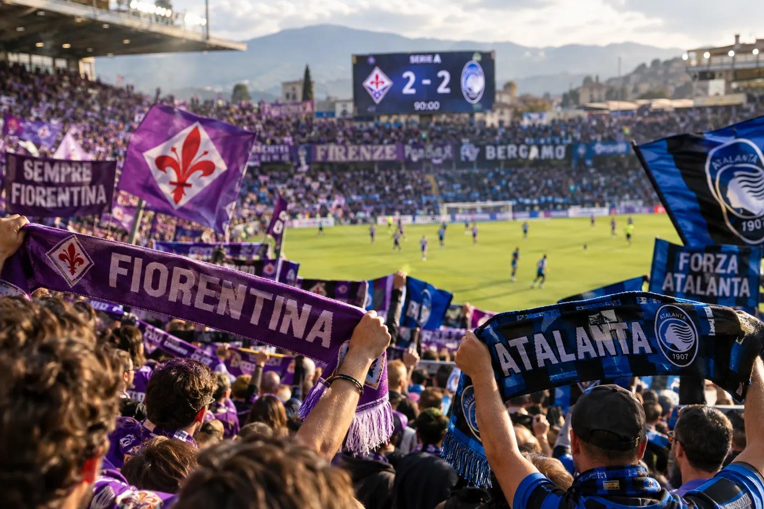 Pareggio ricco di emozioni tra Fiorentina e Atalanta: finisce 2-2