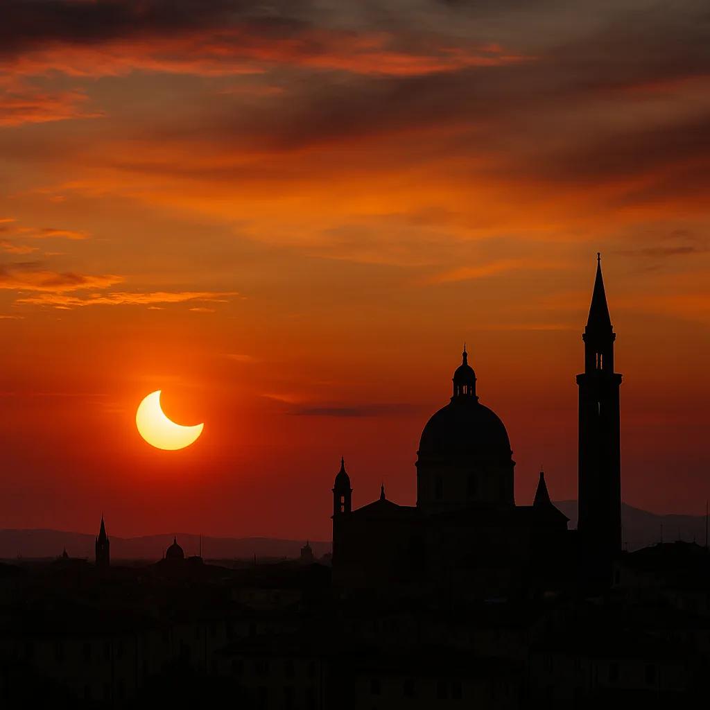 Eclissi solare 12 agosto 2026: l’Italia la vedrà al tramonto