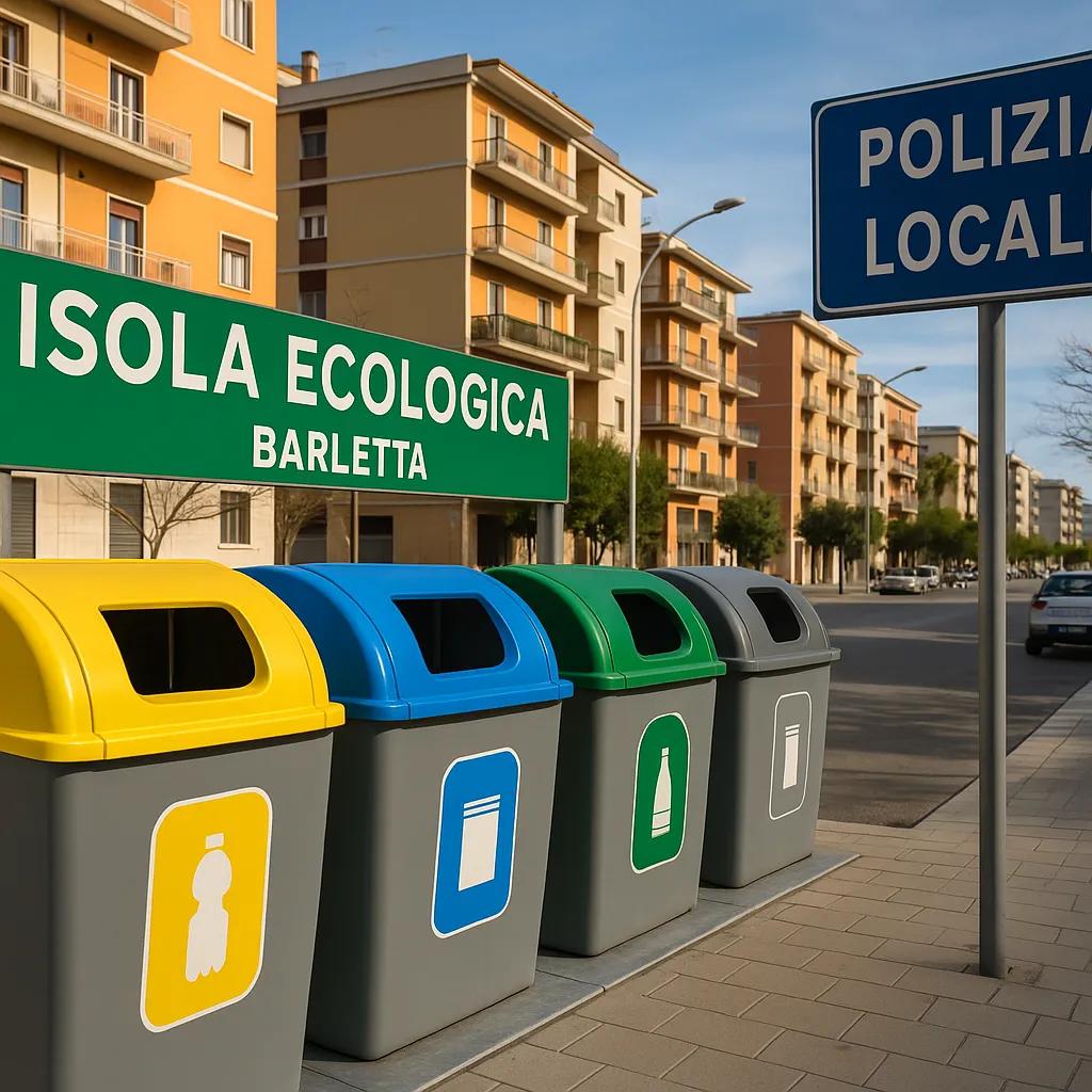 Abbandono di rifiuti Barletta, multe e auto ferme: il caso nell’isola ecologica