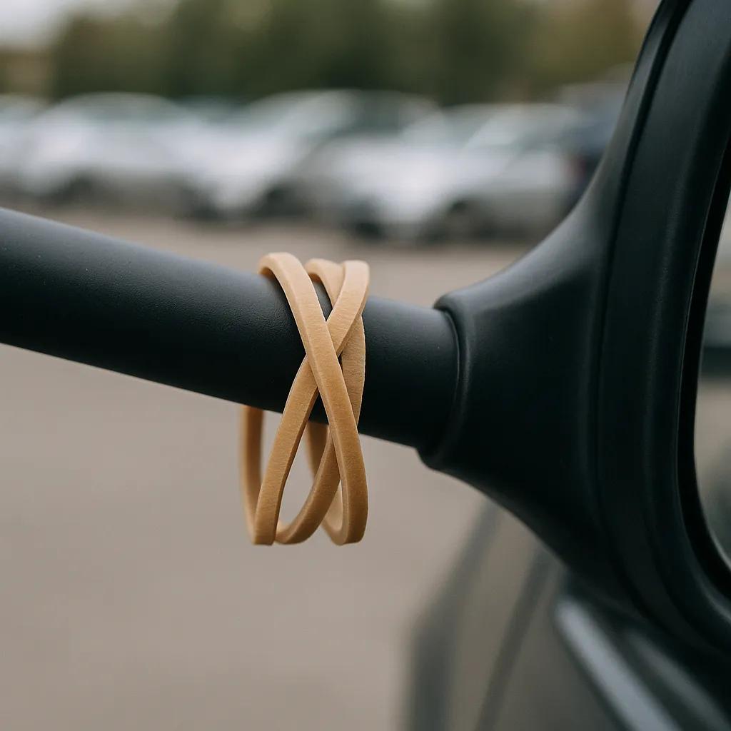 Elastico sullo specchietto retrovisore: allarme non confermato