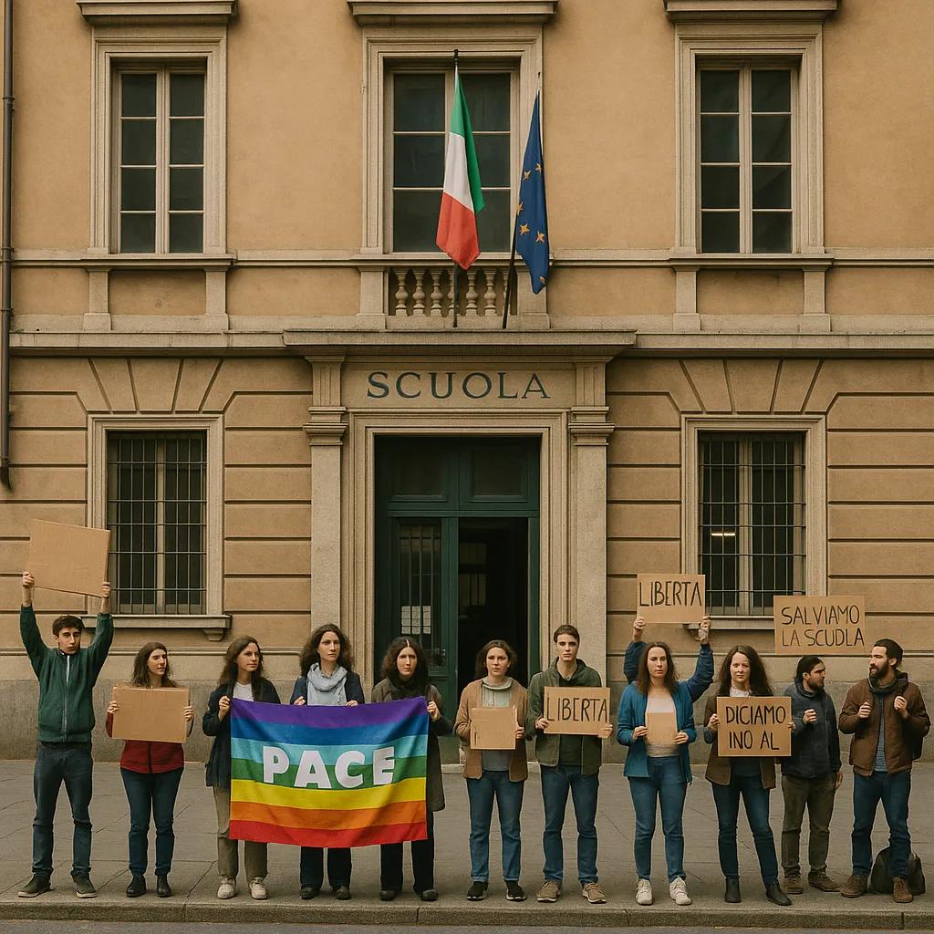Proteste contro il decreto Razzismo a Genova: rimosso striscione alla scuola Daneo