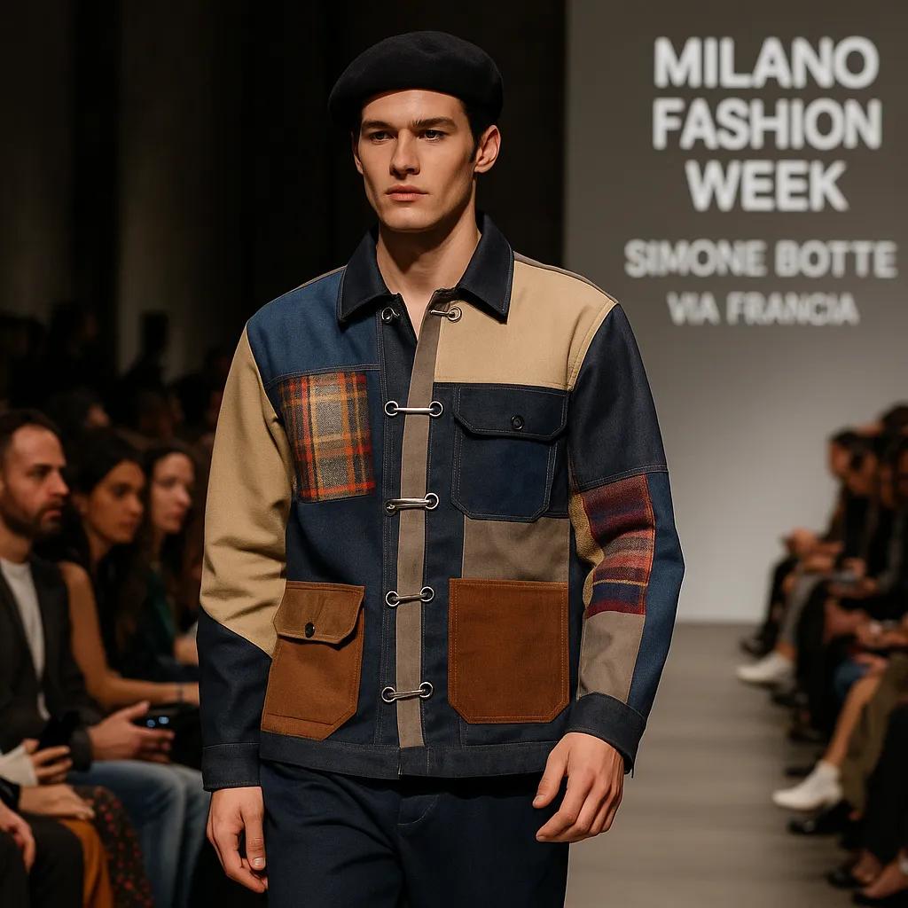 Simone Botte presenta 'Via Francia': upcycling e creatività alla Milano Fashion Week
