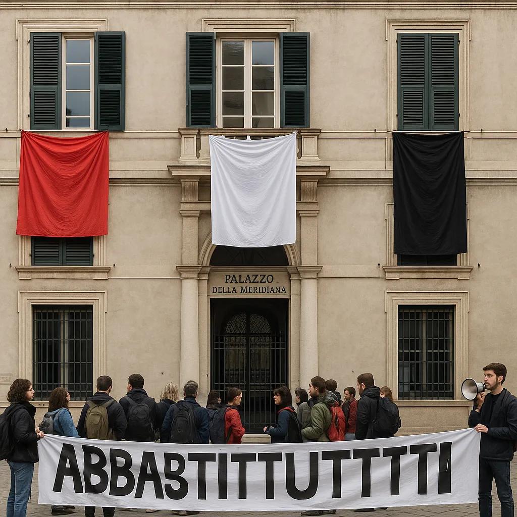 Genova: Mobilitazione dei Genitori della Scuola Daneo dopo la Rimozione di uno Striscione