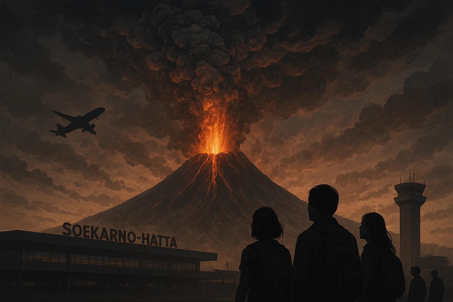 Eruzione dell'Anak Krakatau interrompe i voli a Jakarta