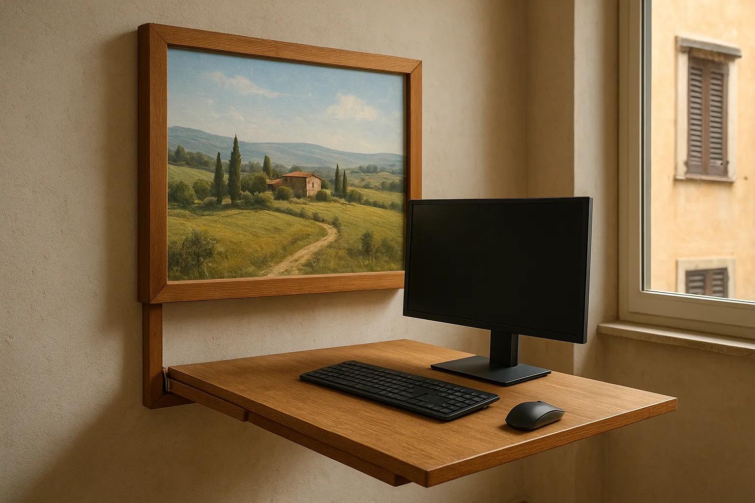 Scrivania a scomparsa di DIY Perks: innovazione e salvaspazio