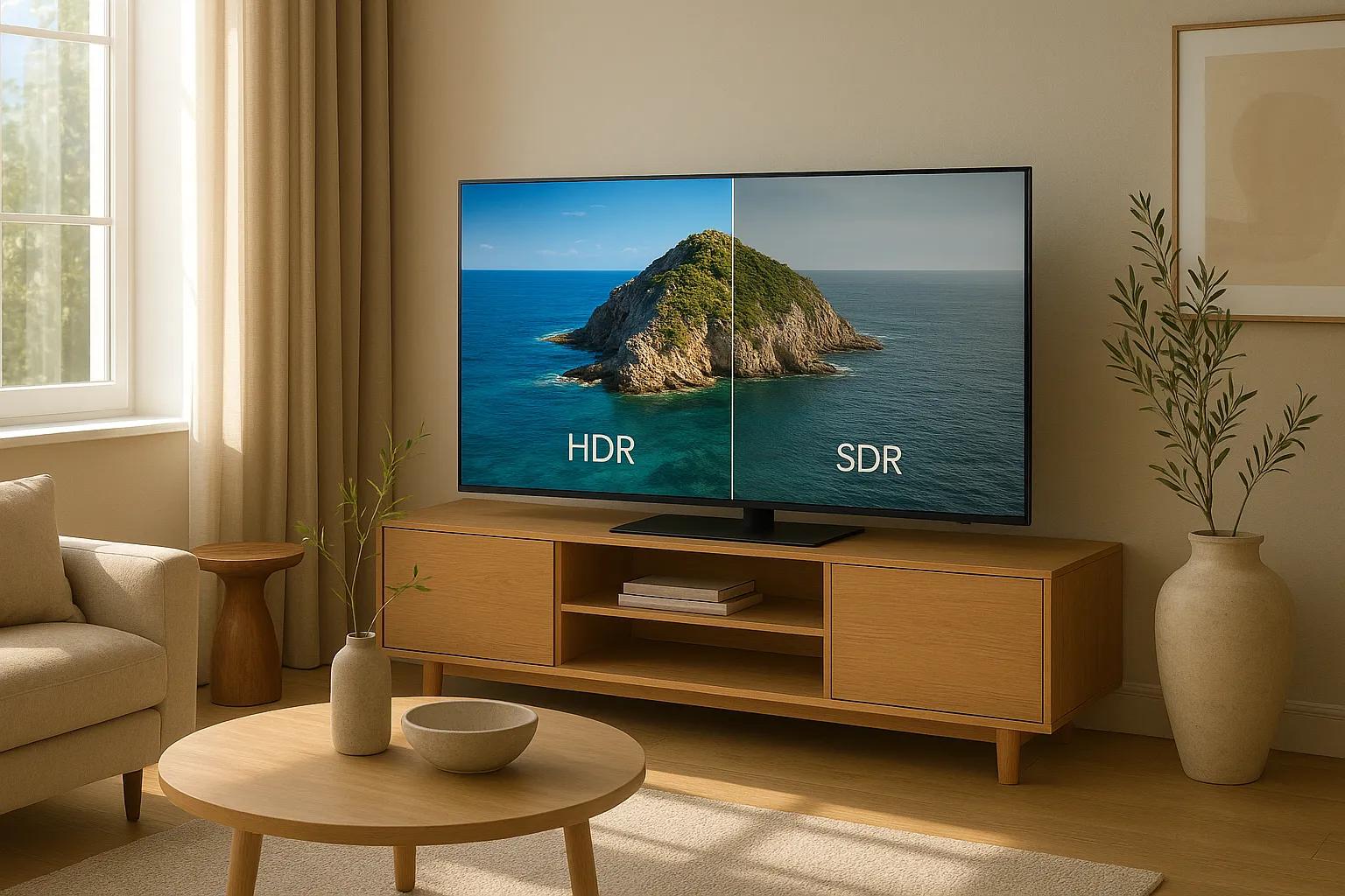 Come regolare la luminosità del televisore per contenuti SDR e HDR