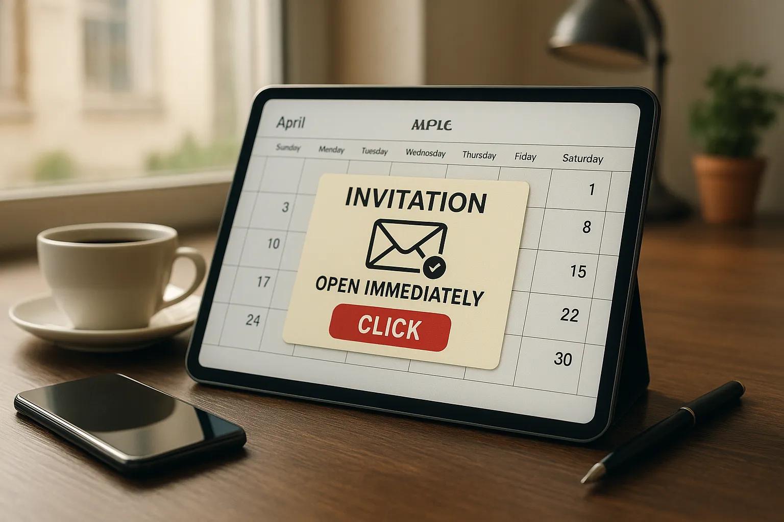Calendar Phishing: l'Aumento delle Truffe Digitali Attraverso Inviti Falsi