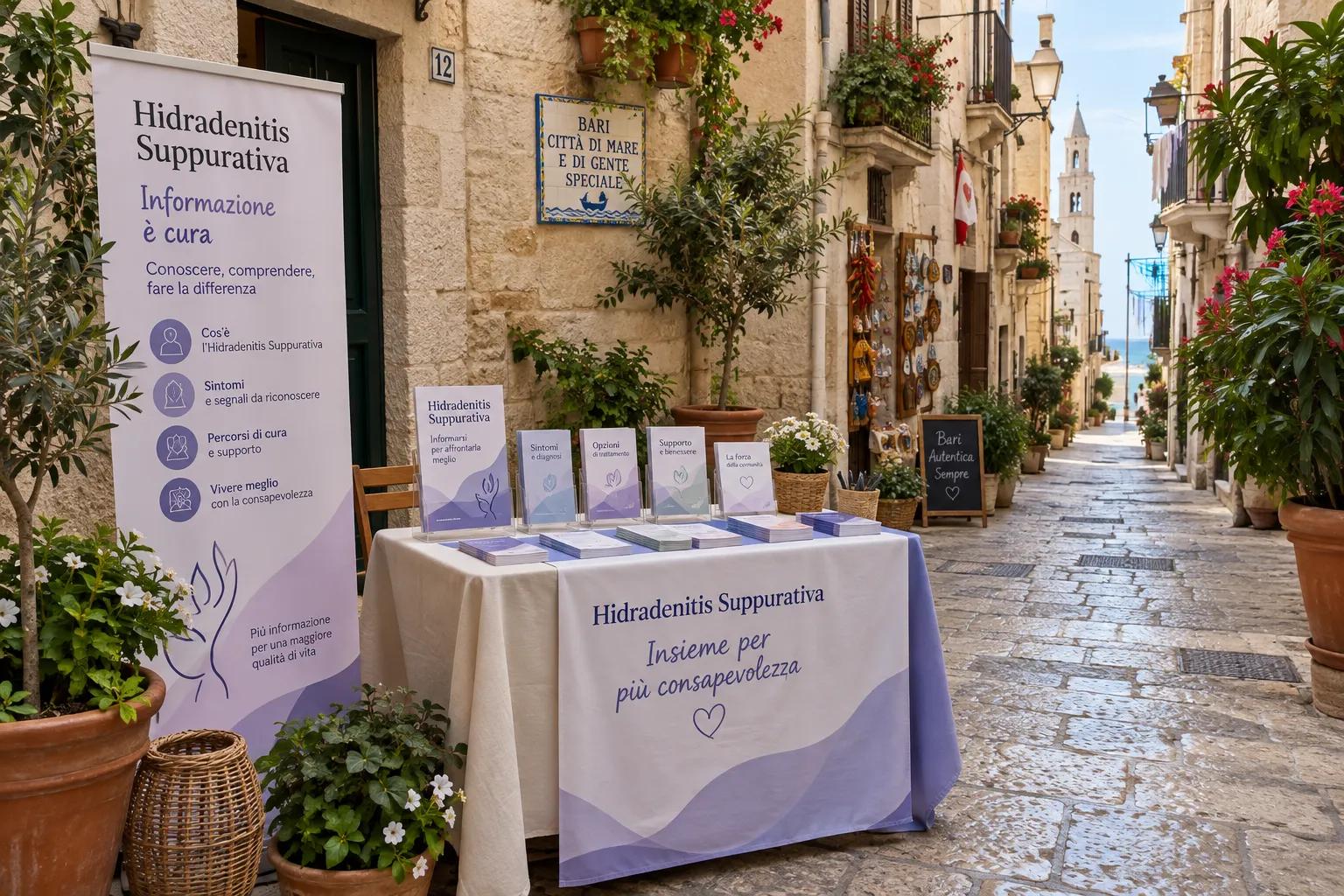 Campagna informativa sull'idrosadenite suppurativa a Bari promossa dalla SIDeMaST